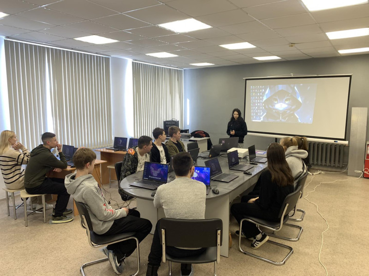 Обучающиеся 9-х классов посетили мастер- класс по созданию виртуальной игры.